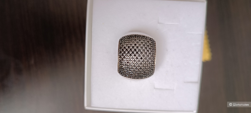 Кольцо серебряное, размер 19