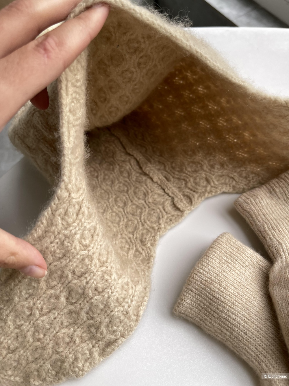 Кашемировая шапка и перчатки