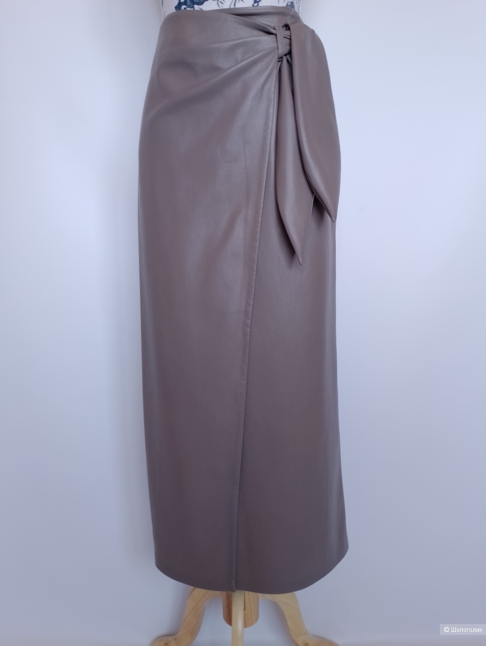 Юбка миди Nanushka кожаная, S