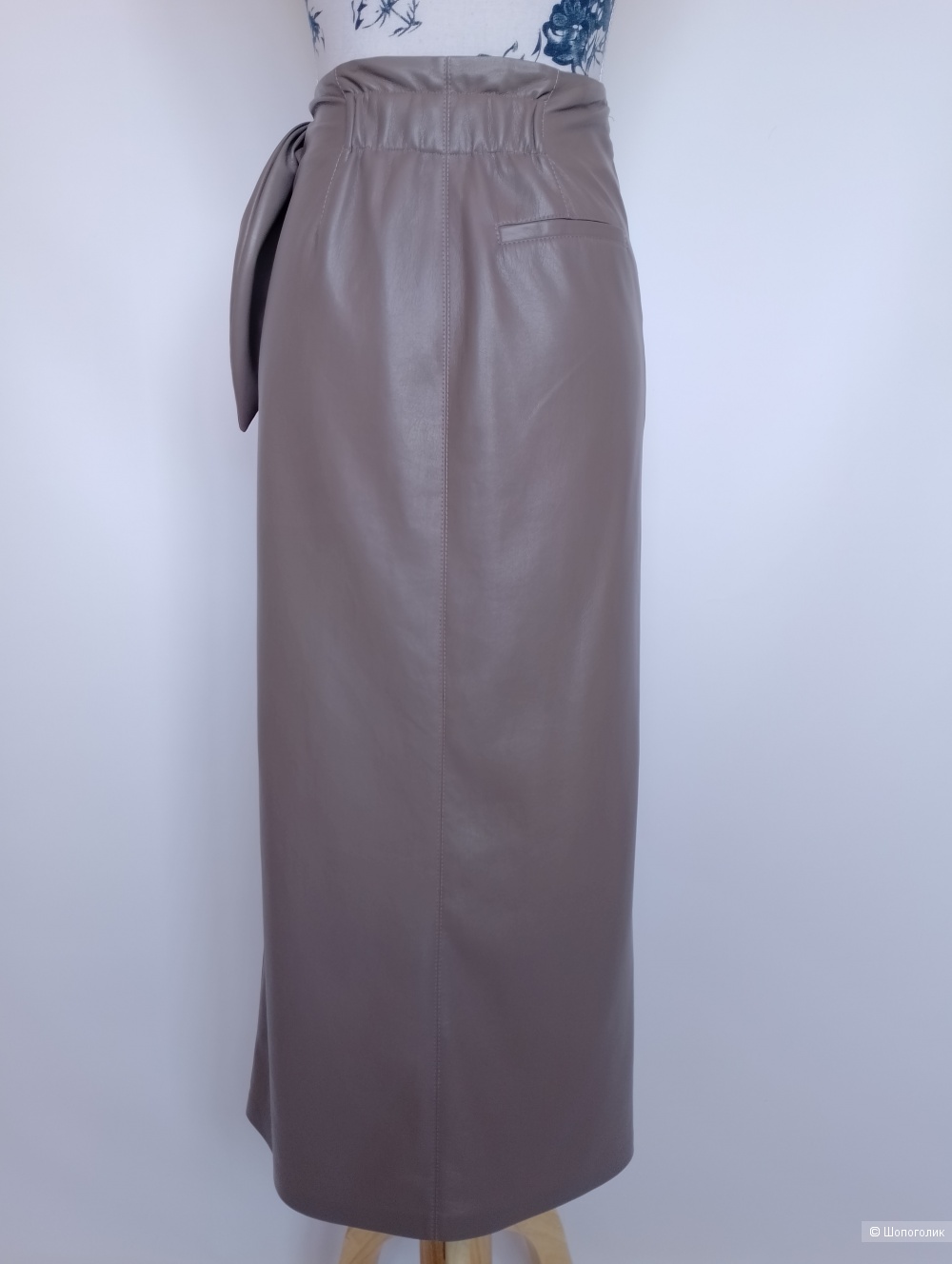 Юбка миди Nanushka кожаная, S