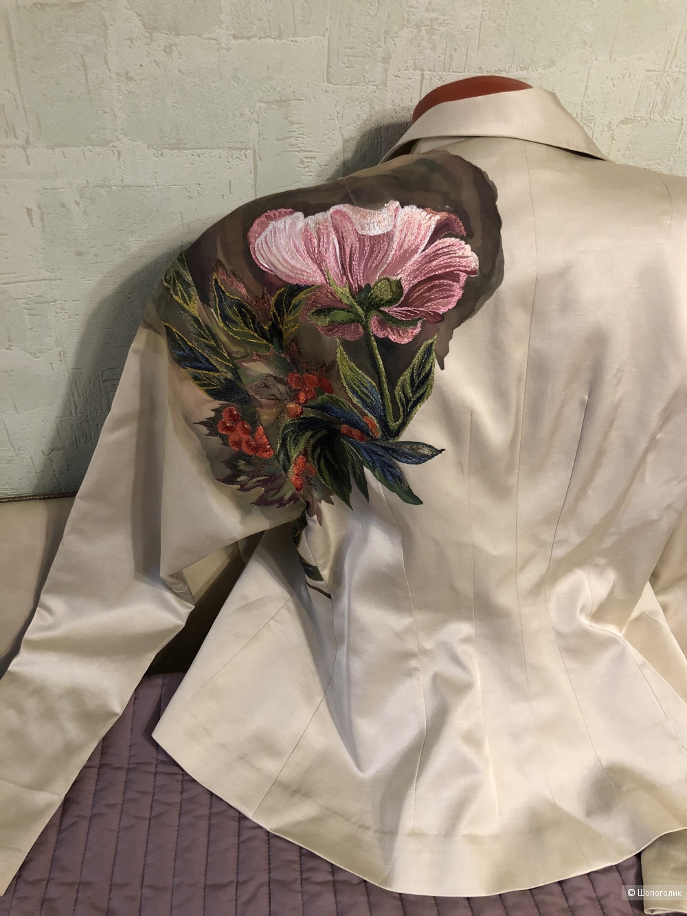 Дизайнерский жакет Татьяна Долубекова шелк 46 р-р