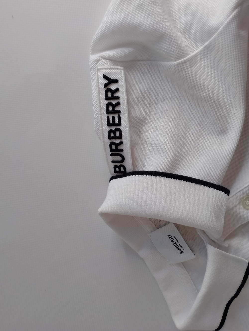 Хлопковое поло burberry детское, 10 лет