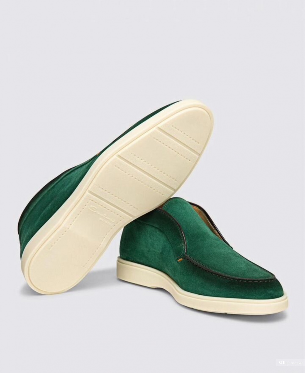 Лоферы Santoni замшевые , 39,5