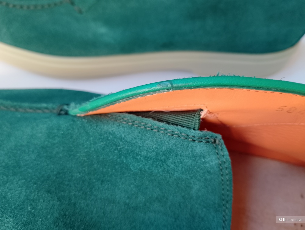 Лоферы Santoni замшевые , 39,5