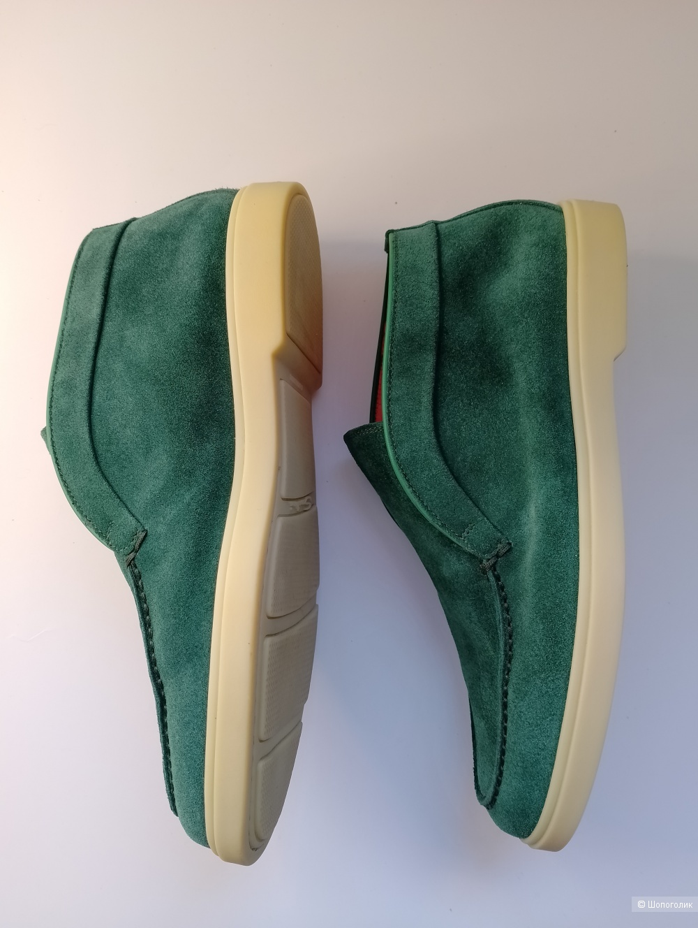 Лоферы Santoni замшевые , 39,5