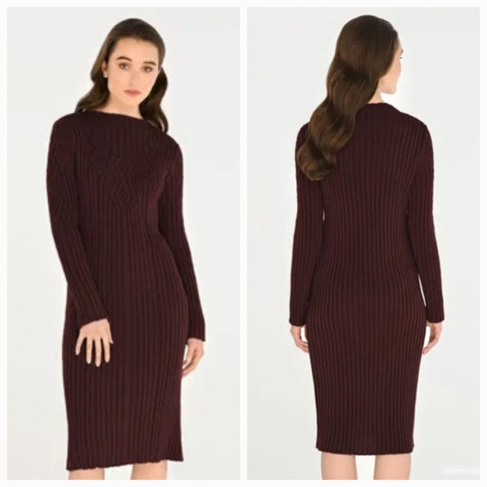 Тёплое вязаное новое платье