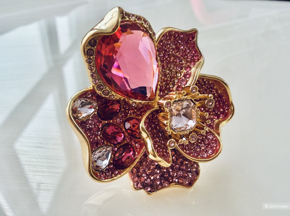 Кольцо Swarovski Idyllia, размер 17.