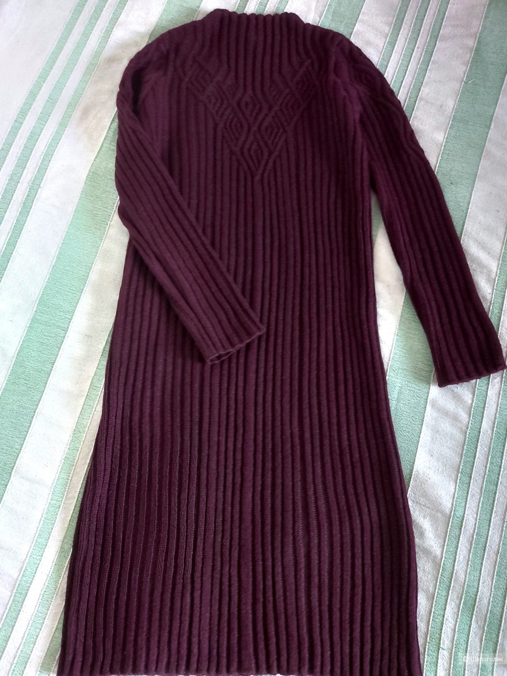 Тёплое вязаное новое платье