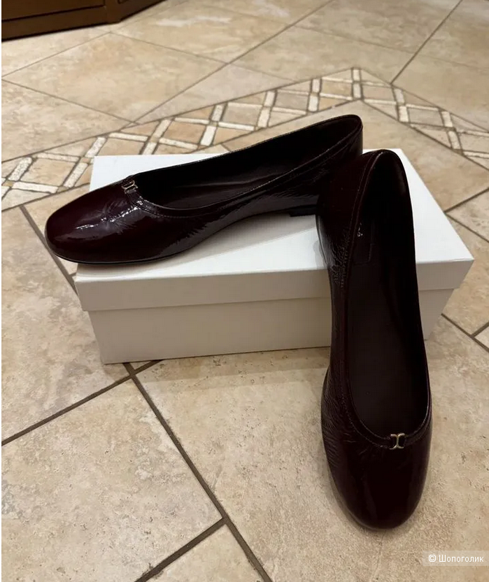 Туфли балетки Chloe размер 40.5 бордовые