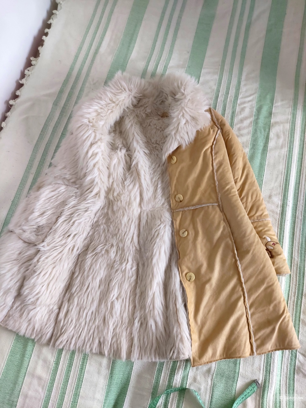 Новая искусственная дубленка Испания Stradivarius