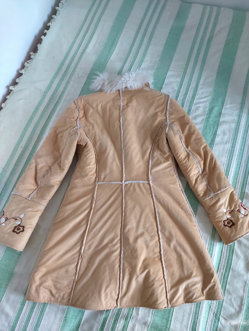 Новая искусственная дубленка Испания Stradivarius