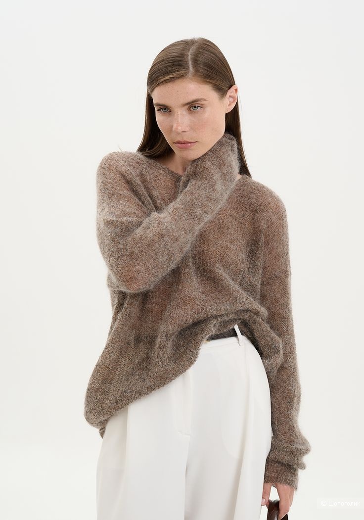 Мохеровый свитер Lime/M