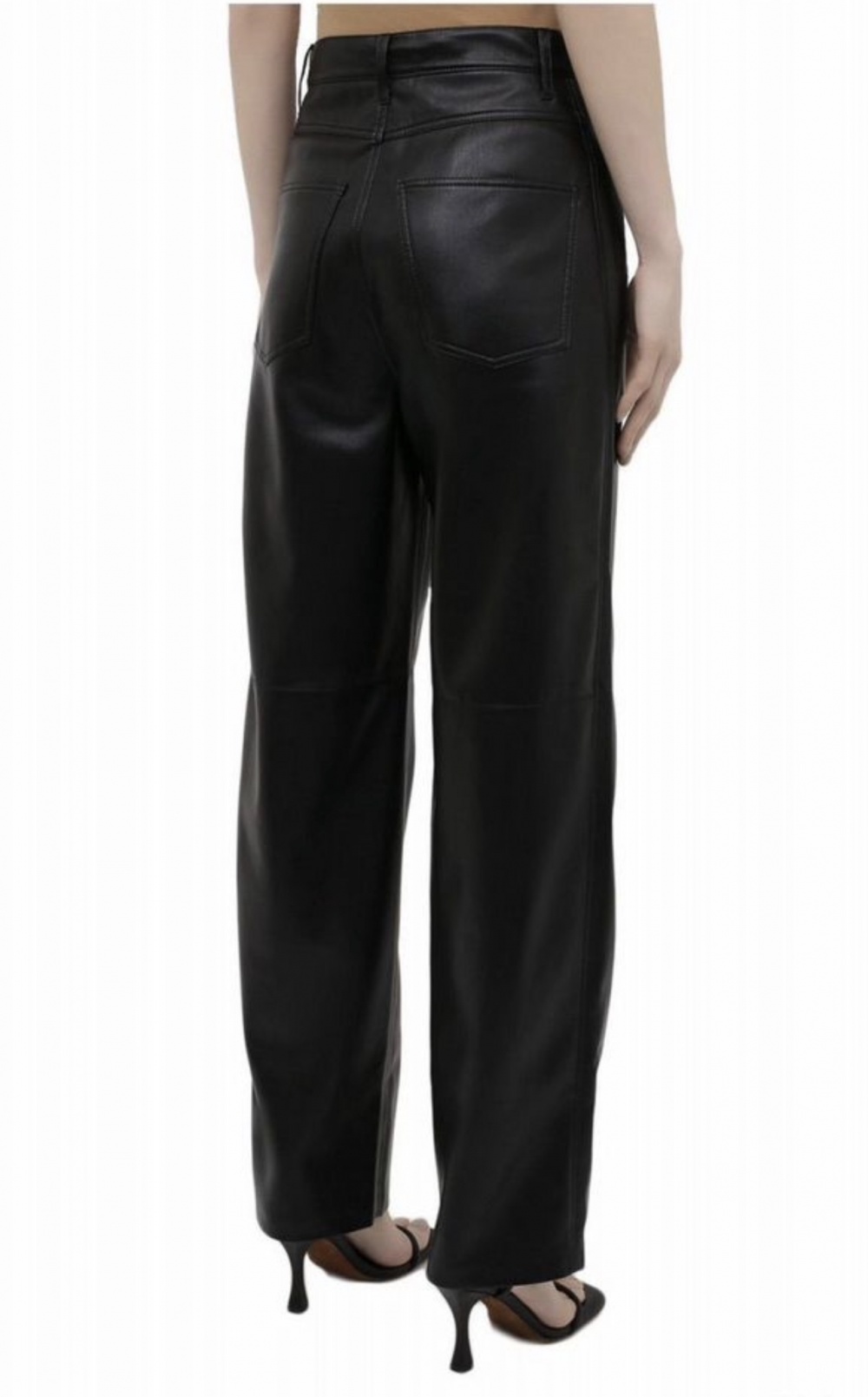 Брюки Nanushka веган кожаные , М