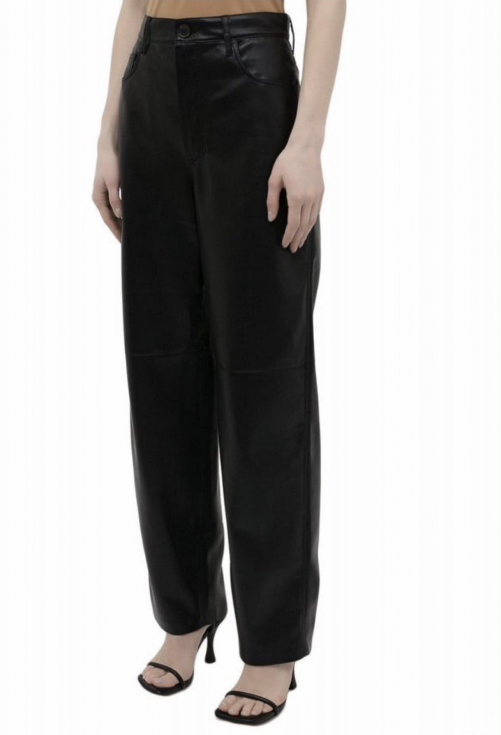 Брюки Nanushka веган кожаные , М