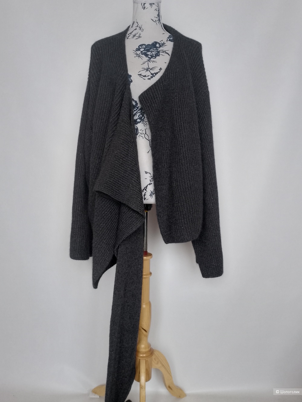 Кардиган Bazilika с шарфом кашемировый, XS