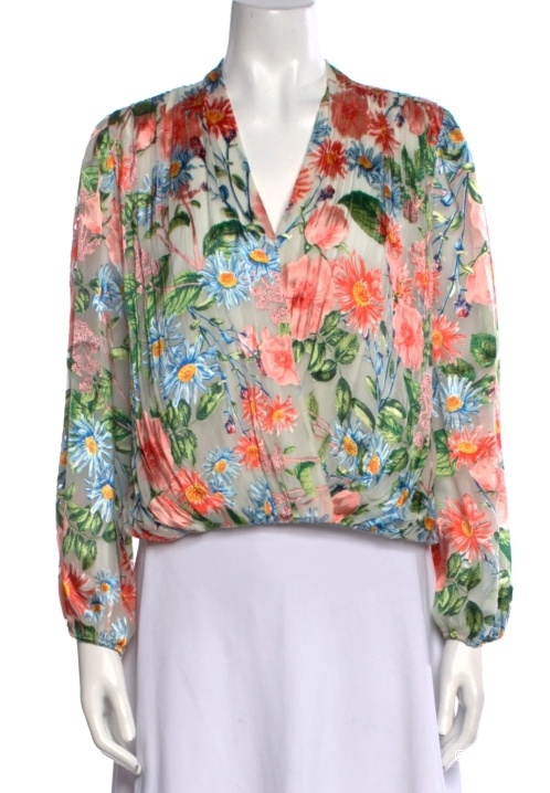 Шёлковая блузка Alice+Olivia / 44/46