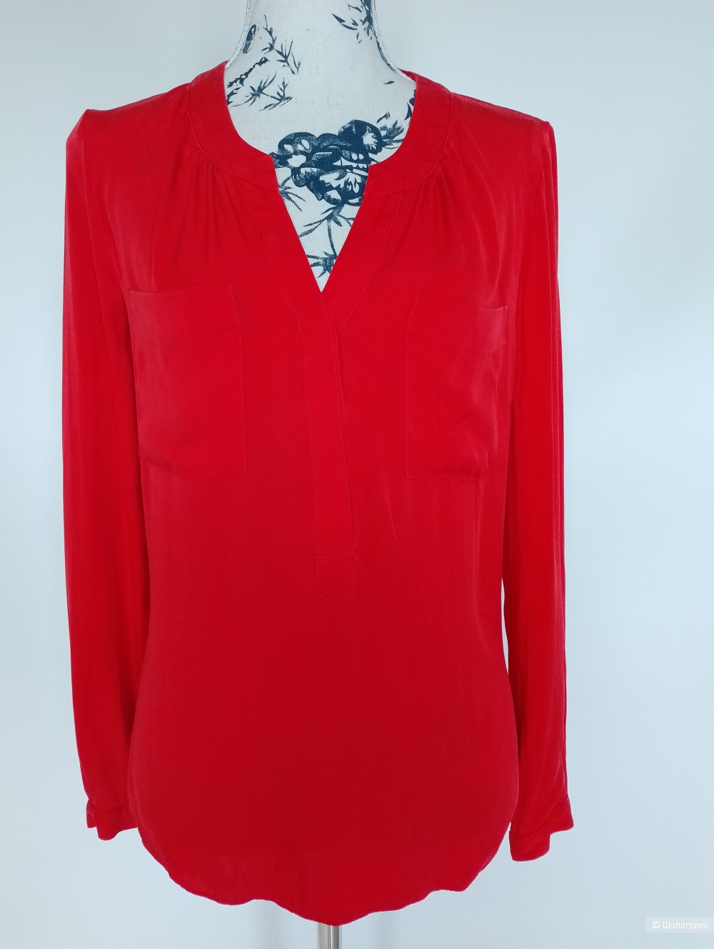 Блузка шелковая рубашка Milly , 4