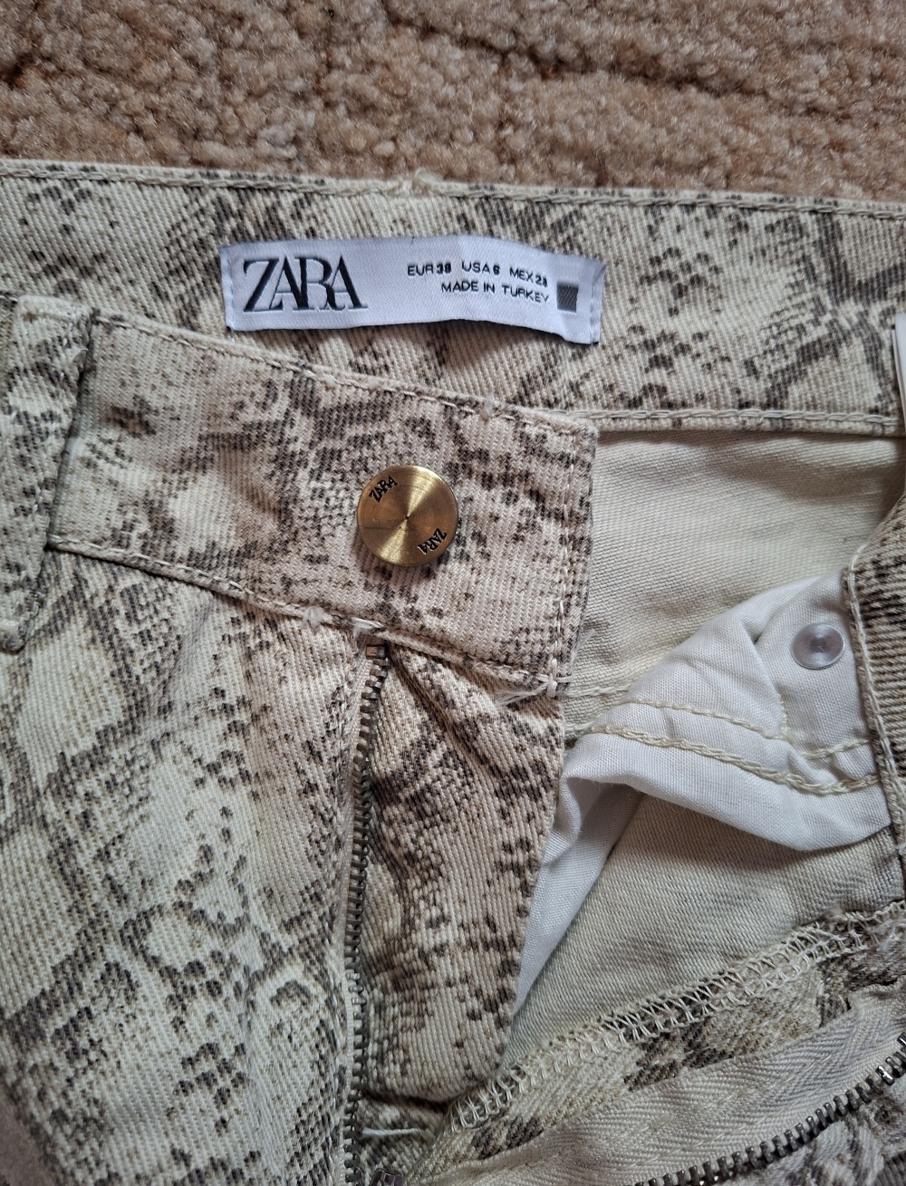 Брюки /джинсы zara 38 размер