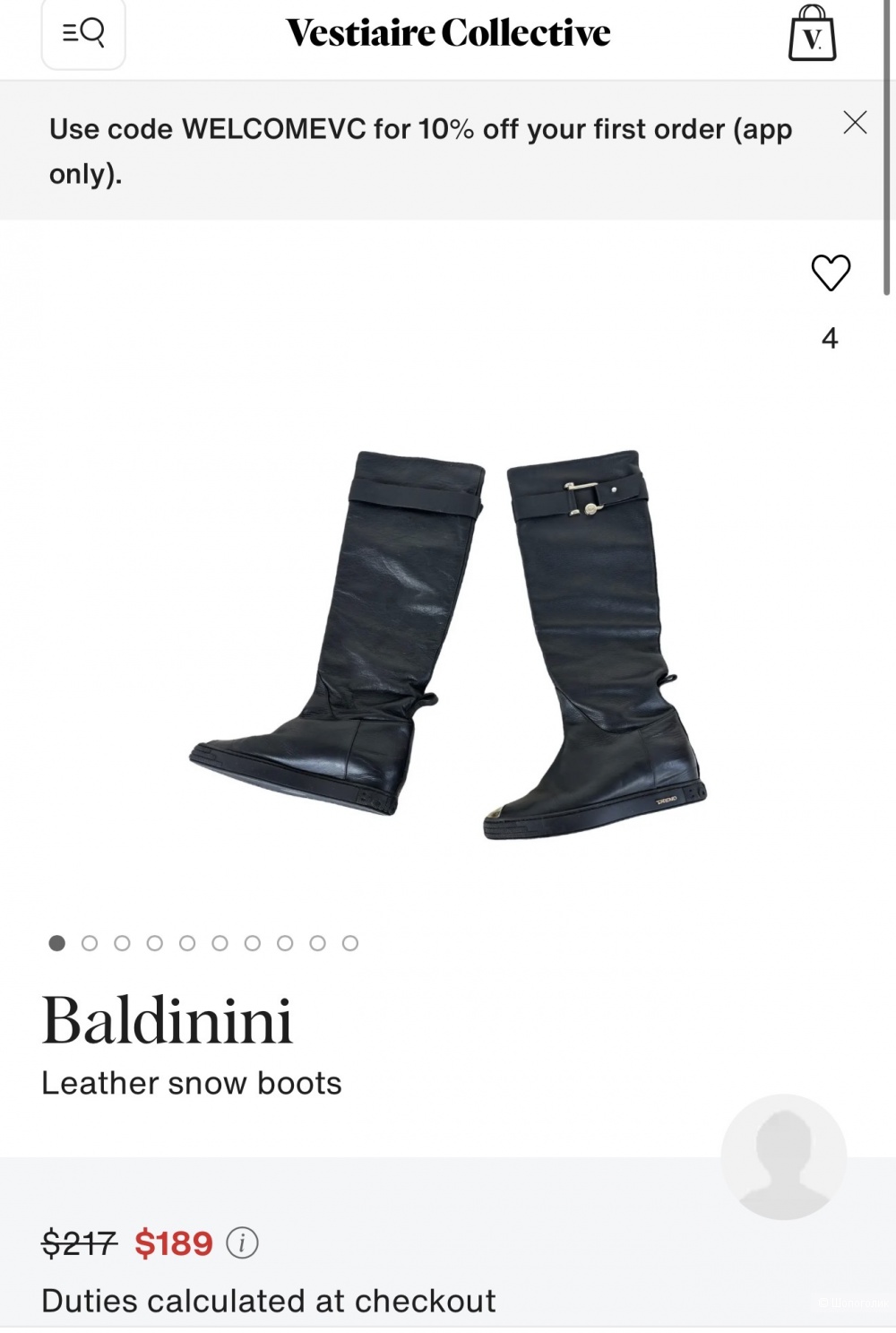 Сапоги baldinini размер 39