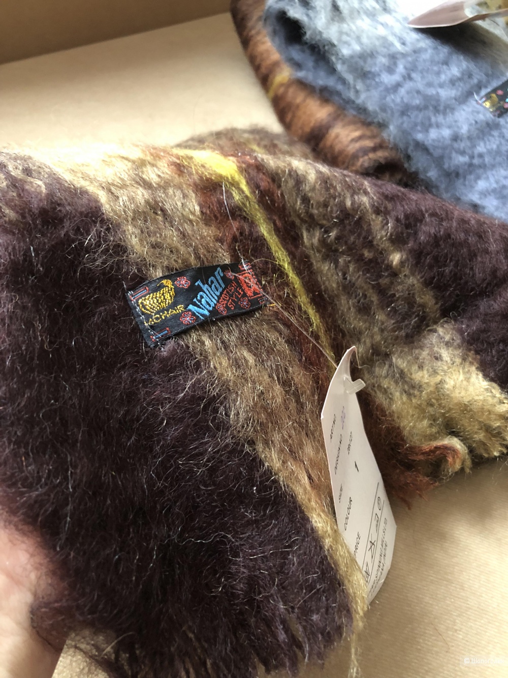 Шарфы мохеровые Nahar, one size.