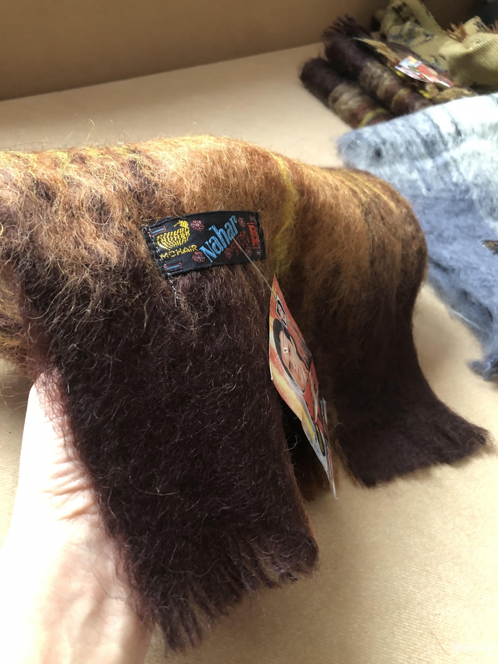 Шарфы мохеровые Nahar, one size.