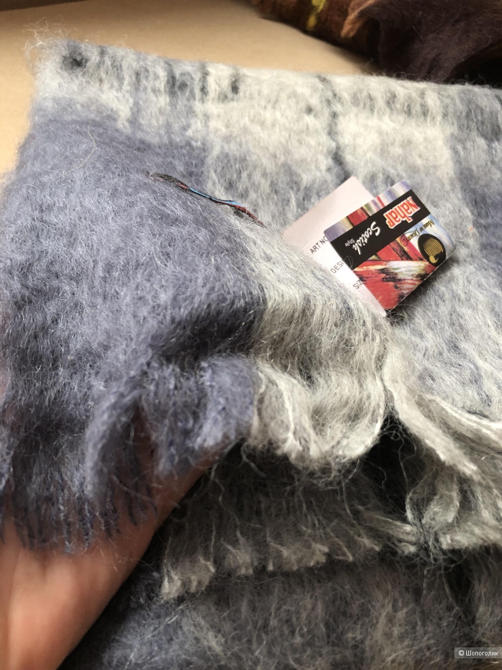 Шарфы мохеровые Nahar, one size.