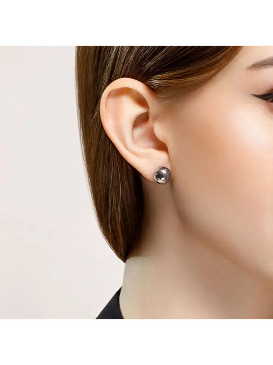 Серьги гвоздики серебряные 925