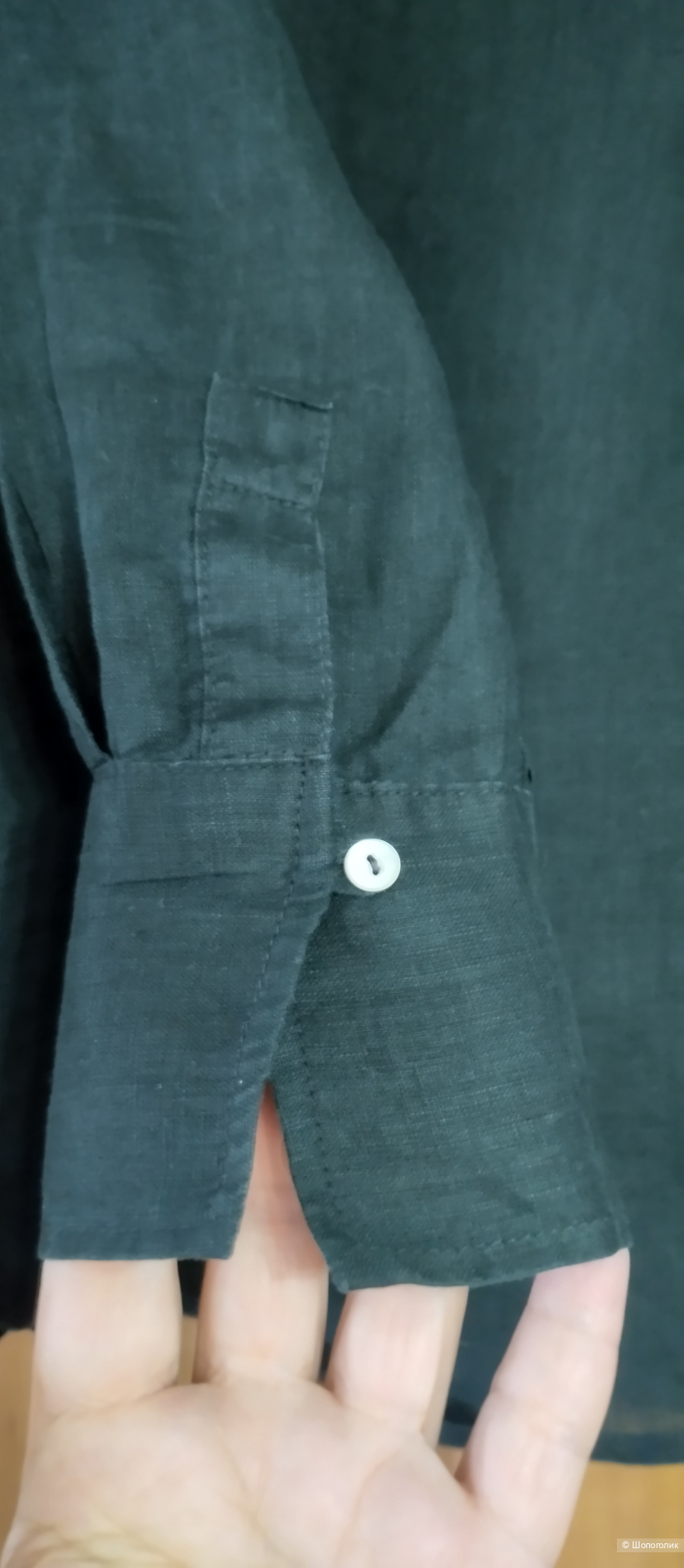 Льняная рубашка H&M, М