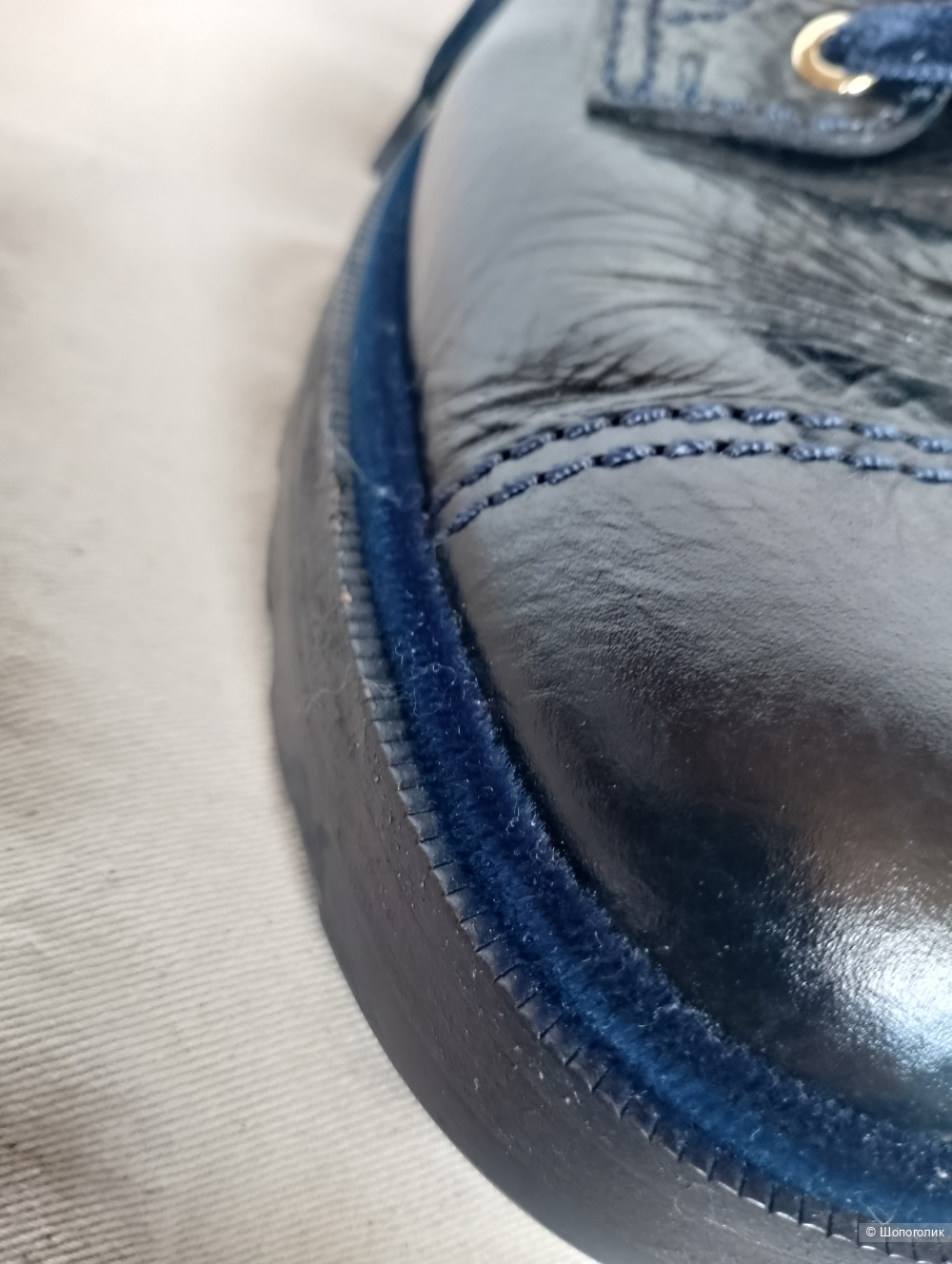 Ботинки Chanel с бархатным декором, 40