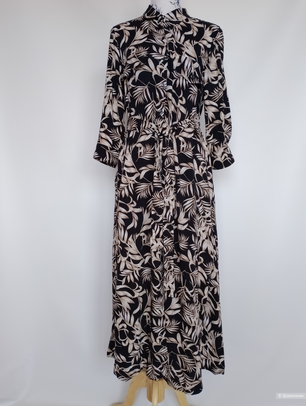 Платье халат вискозное zebrand принт, 44
