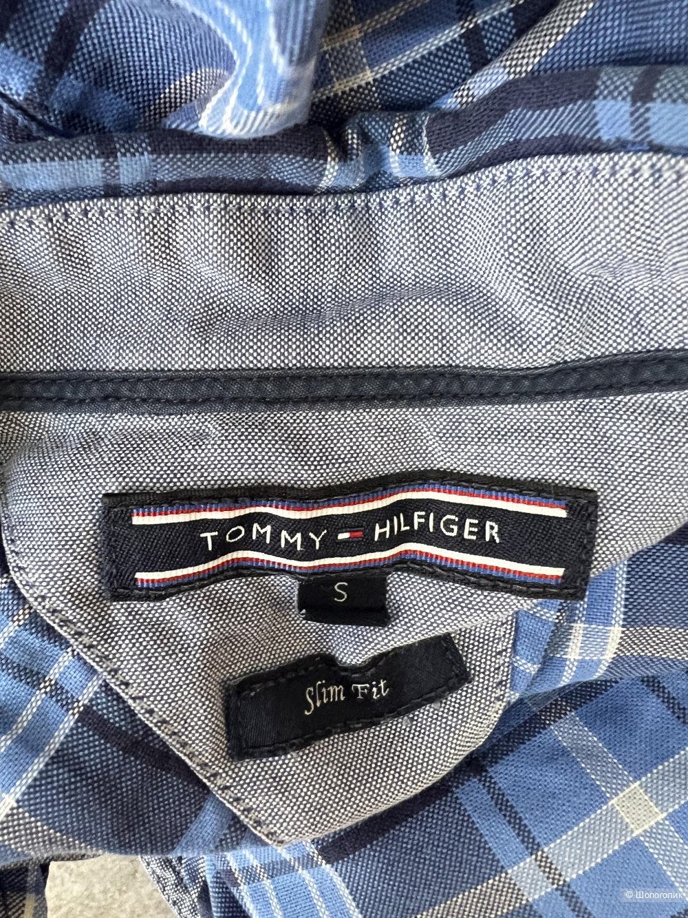 Рубашка в клетку tommy hilfiger , S