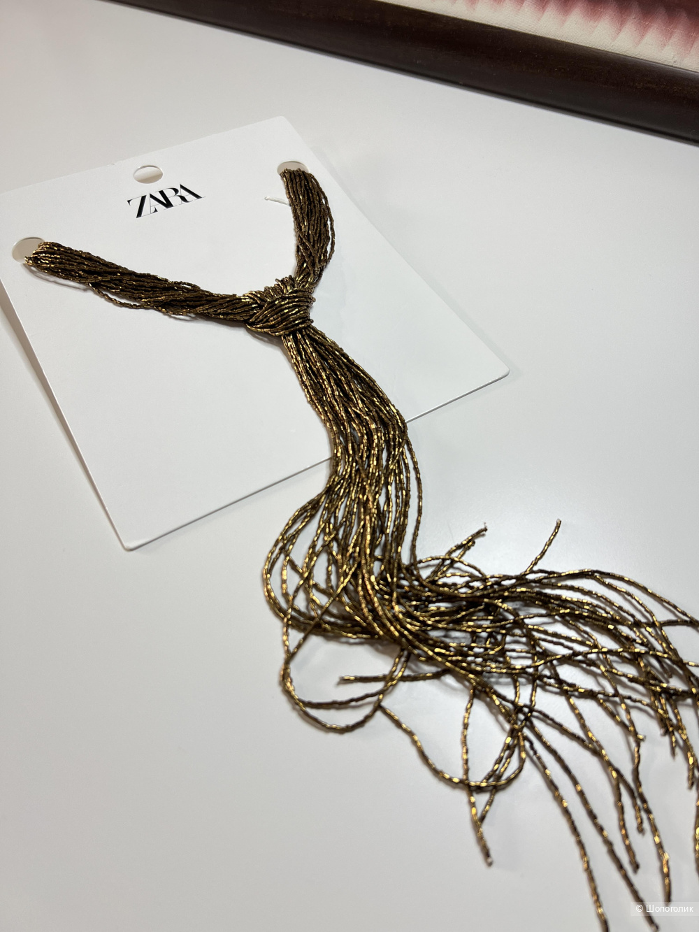 Колье галстук Zara из бисера