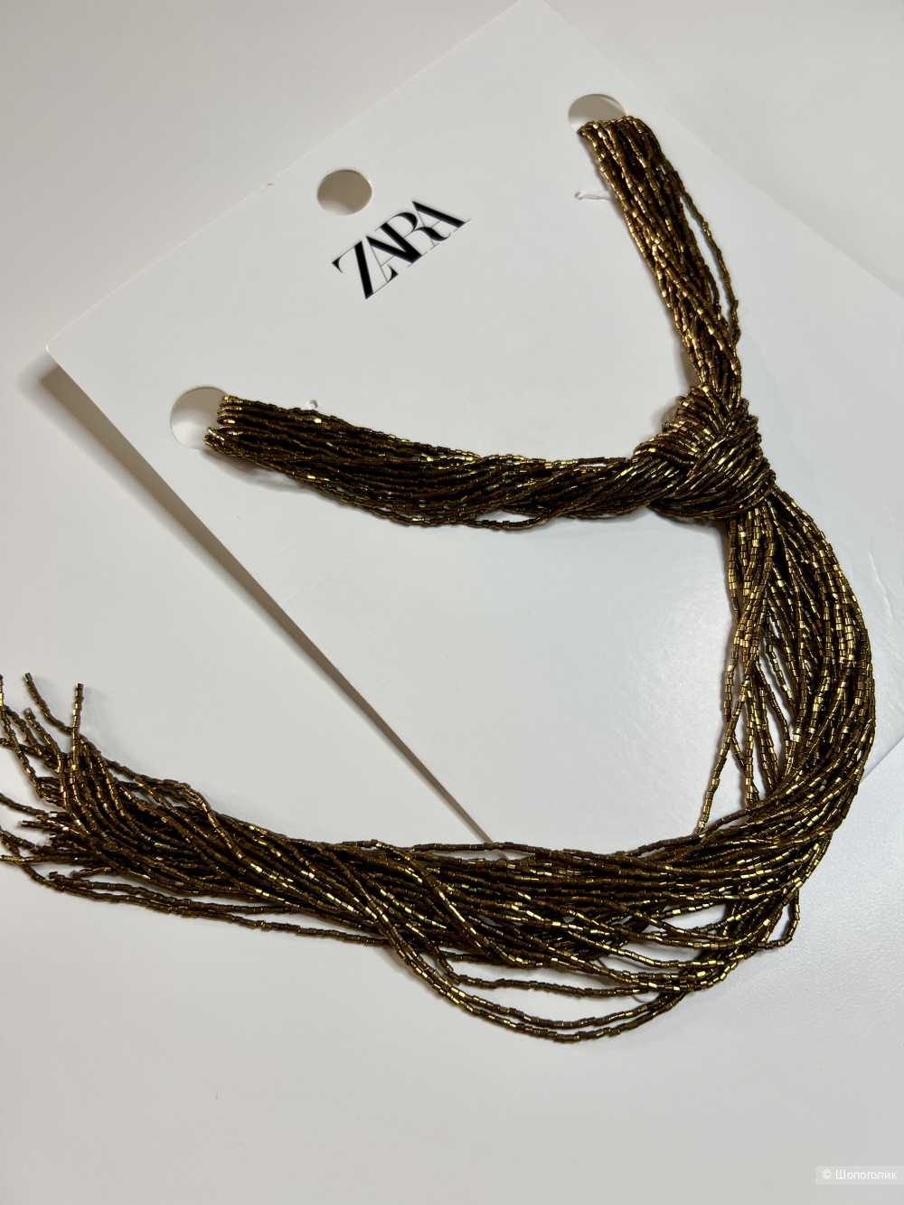 Колье галстук Zara из бисера