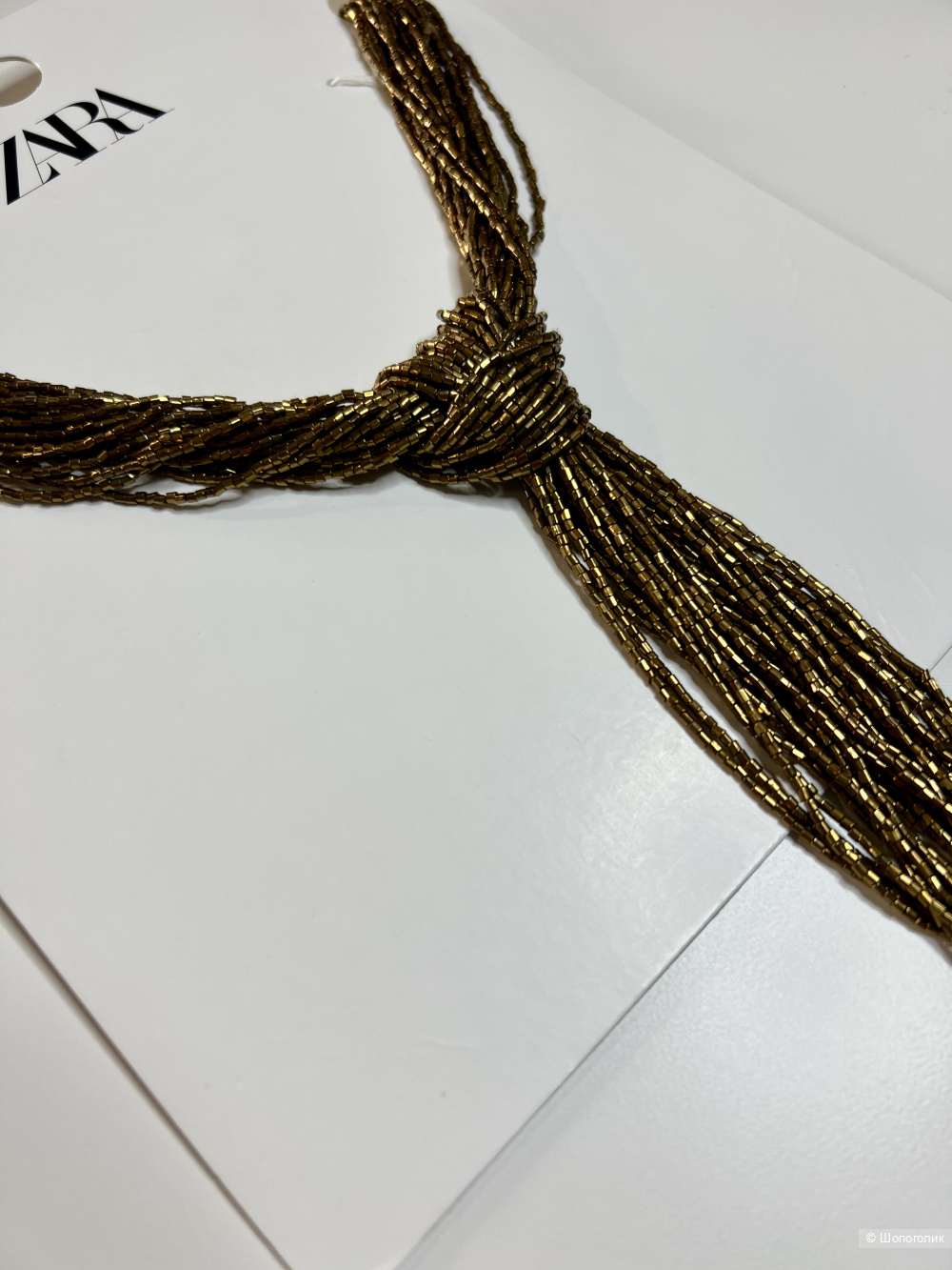Колье галстук Zara из бисера