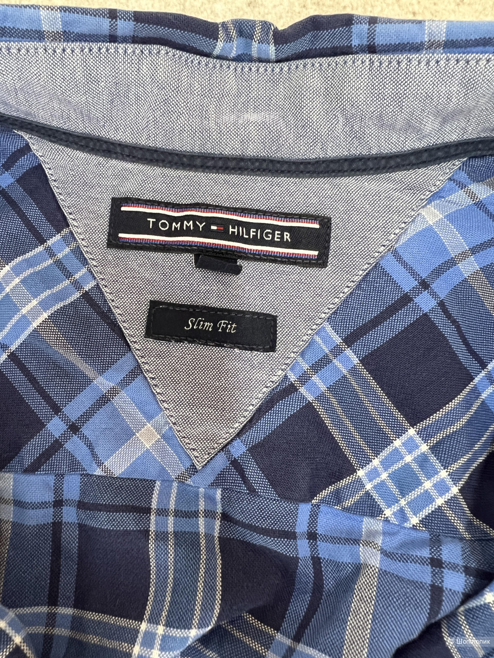 Рубашка в клетку tommy hilfiger , S