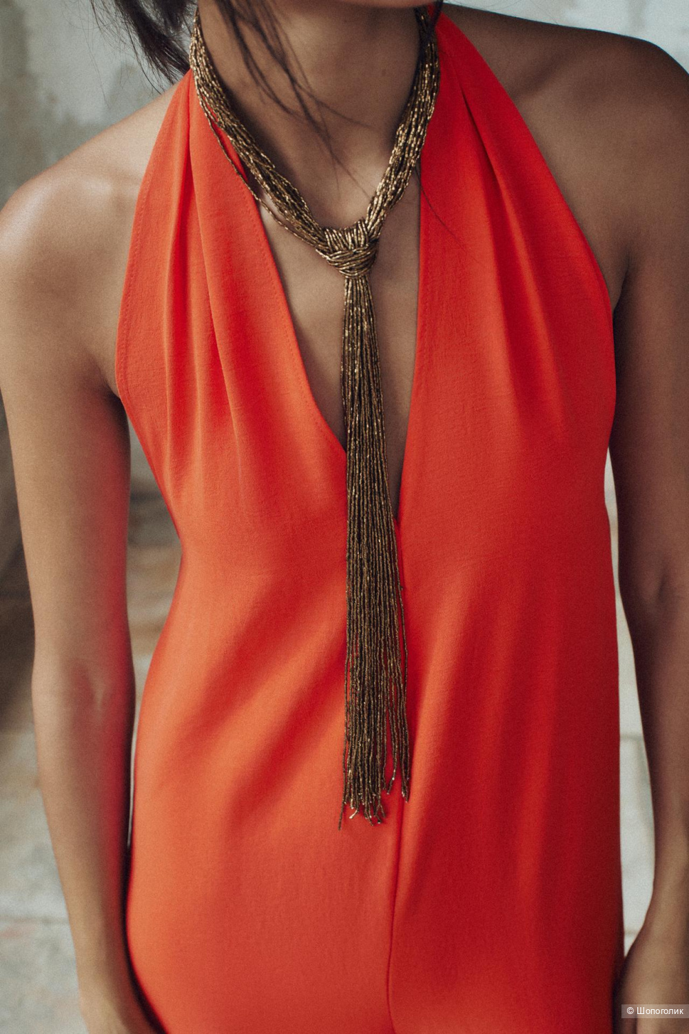 Колье галстук Zara из бисера