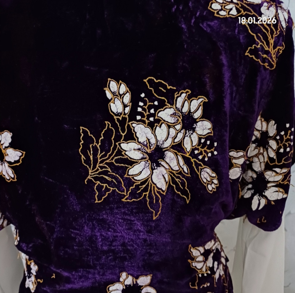 Кардиган из панбархата - кимоно,no brand, one size.