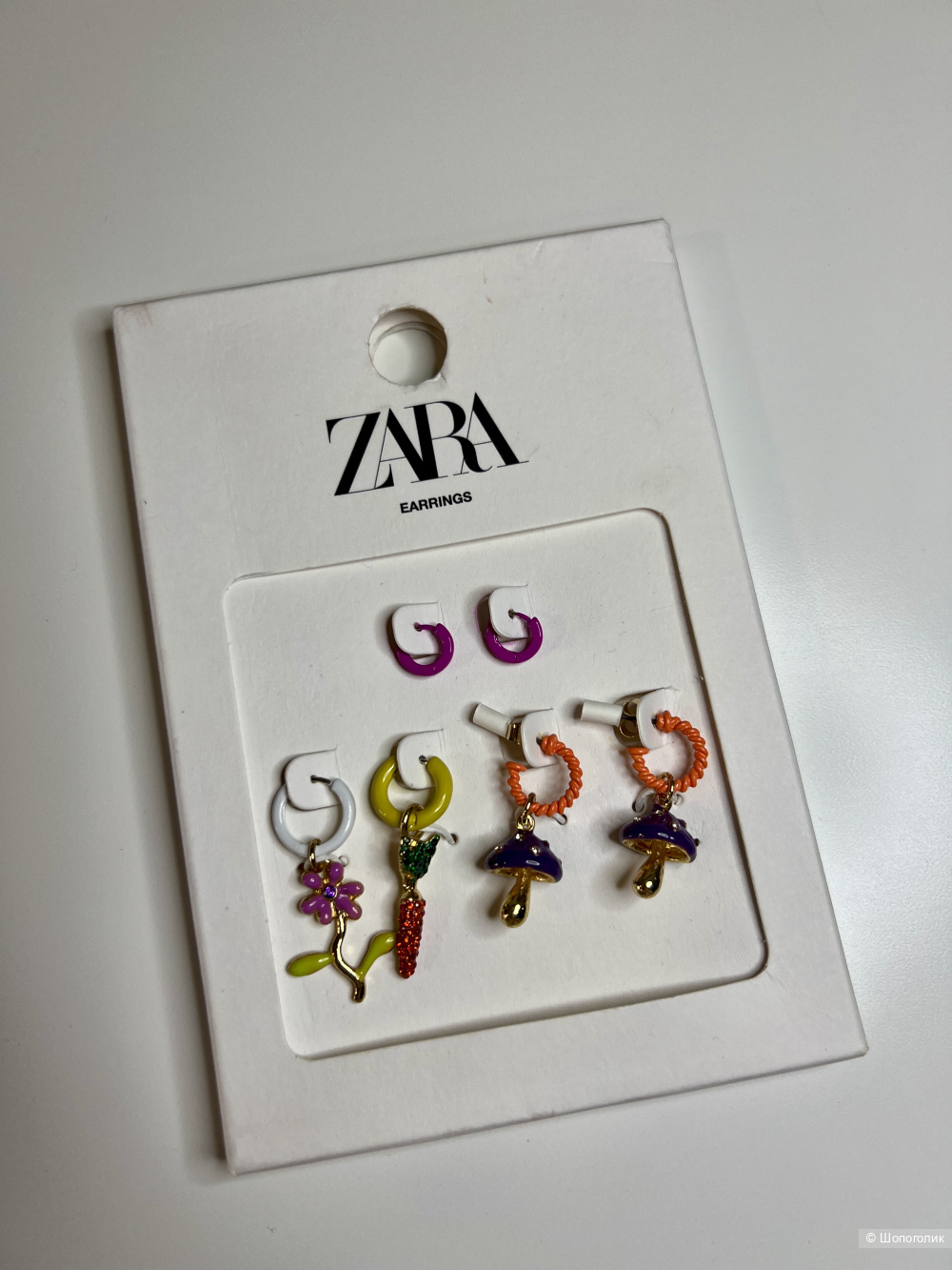 Набор сережек Zara со стразами