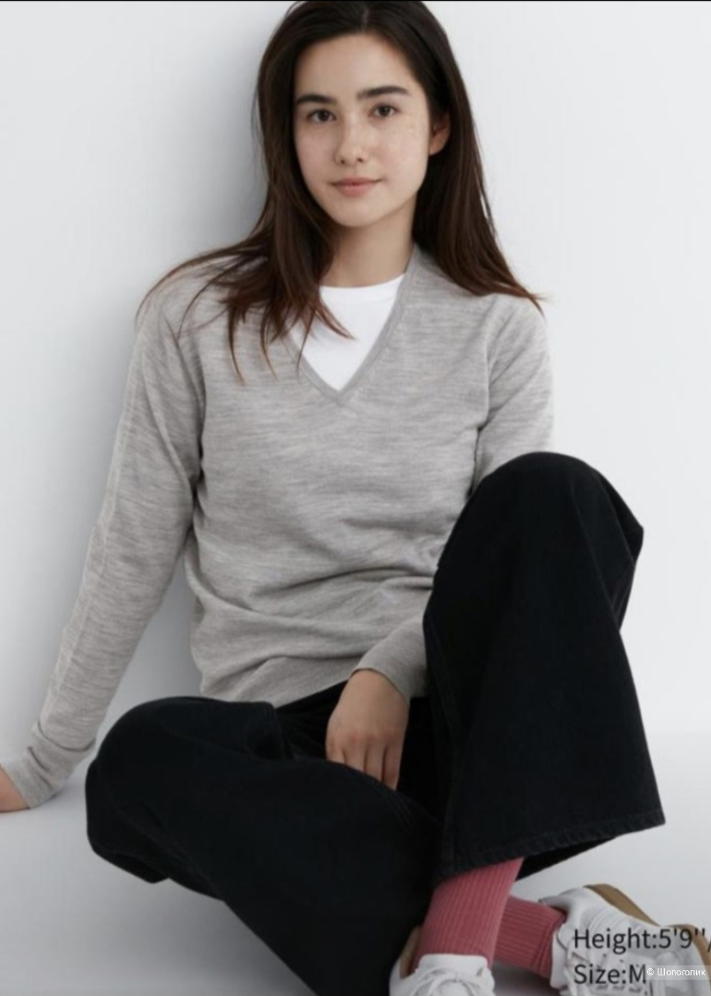 Шерстяной пуловер Uniqlo/M