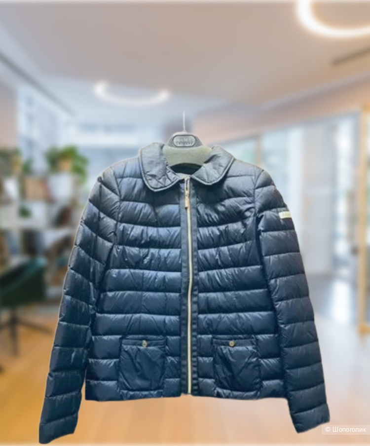 Стеганый пуховик Geox пух --- воротник отстегивается  -46-48