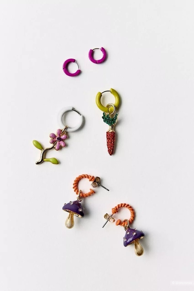 Набор сережек Zara со стразами