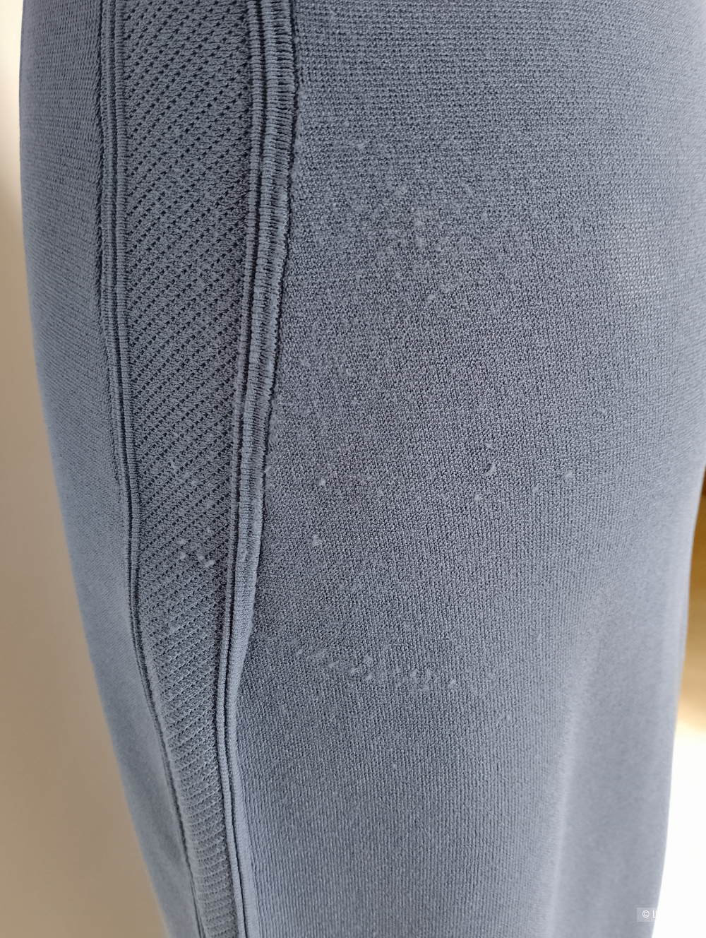 Платье синее DVF трикотажное, S