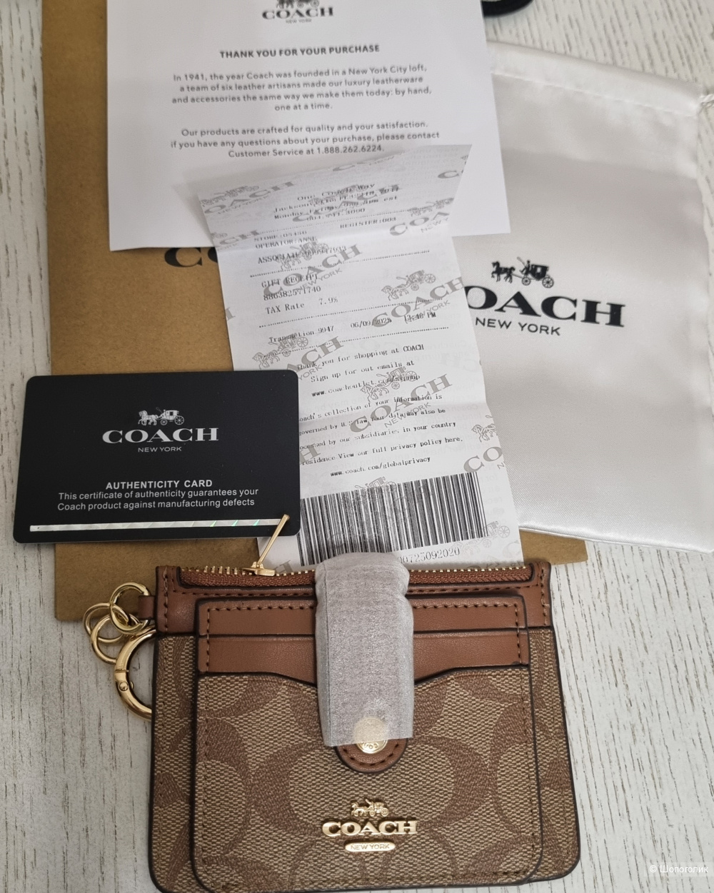 Бумажник Coach 12*8