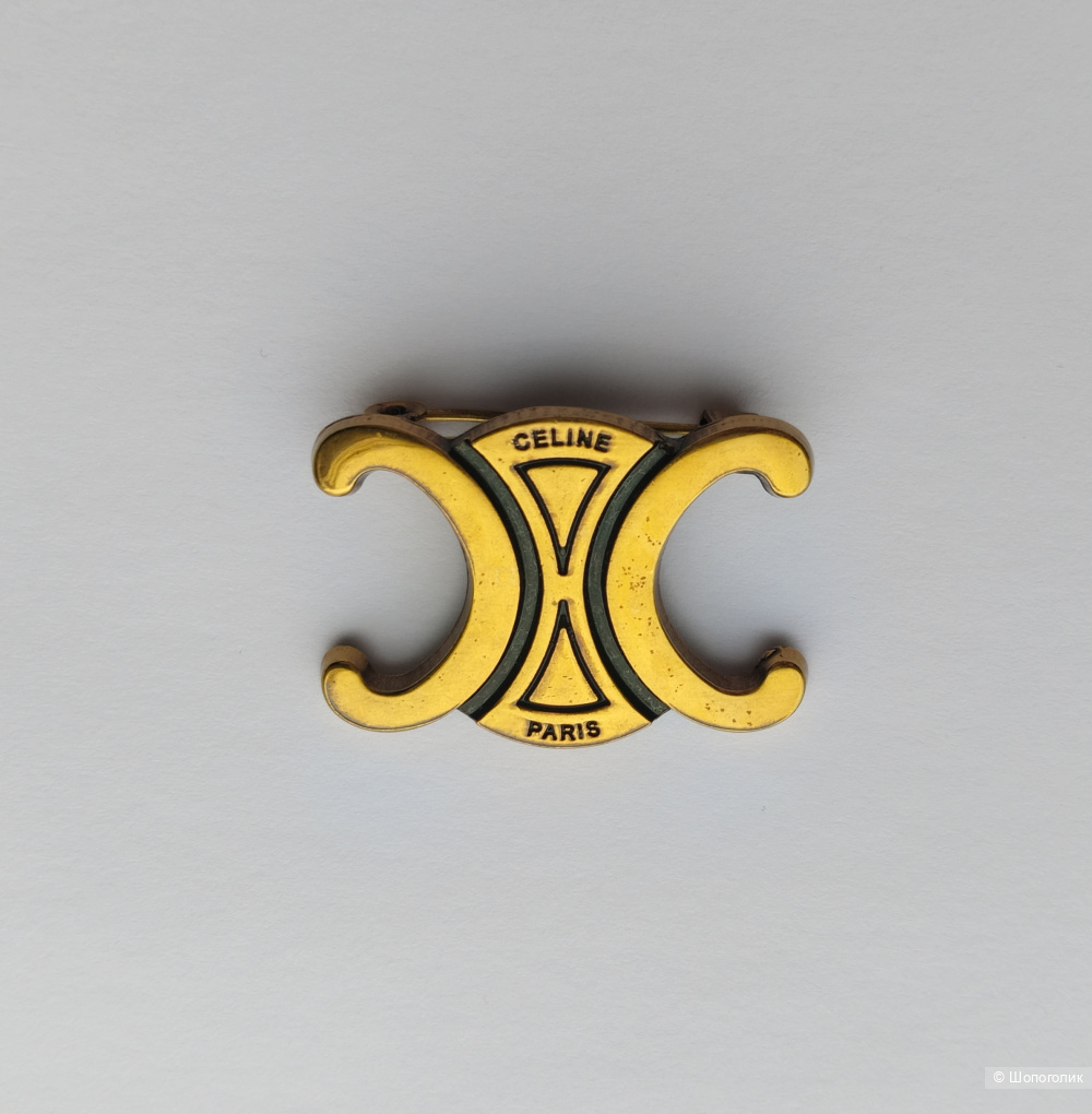 Брошь Celine Paris 3,2*2 см.
