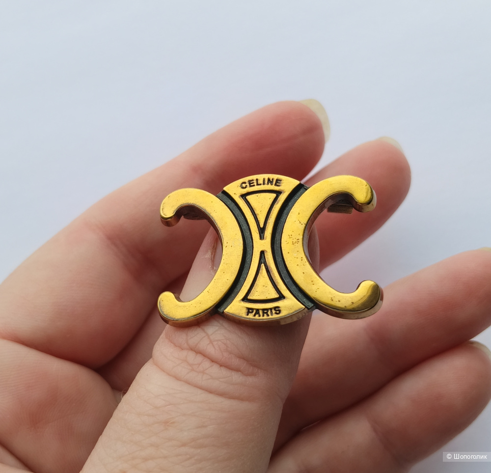 Брошь Celine Paris 3,2*2 см.