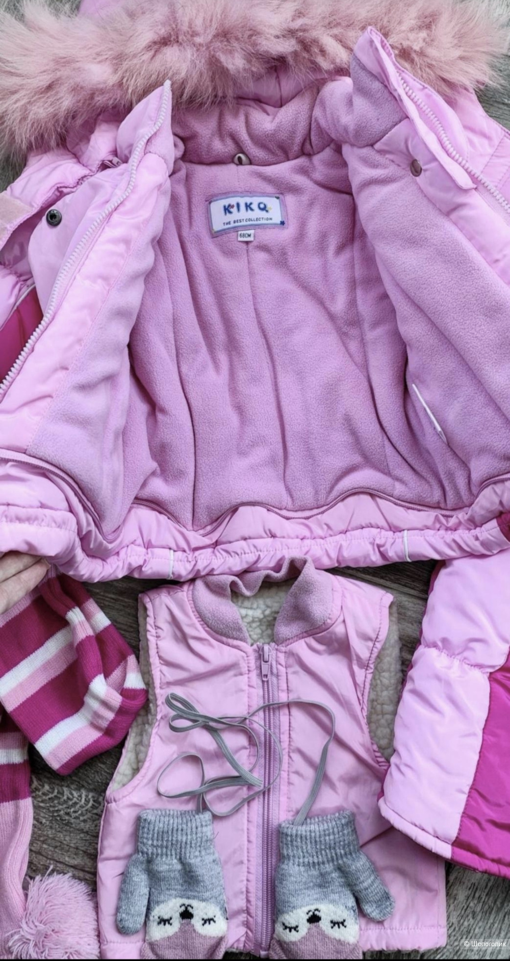 Костюм зимний Kiko для девочки 68-74