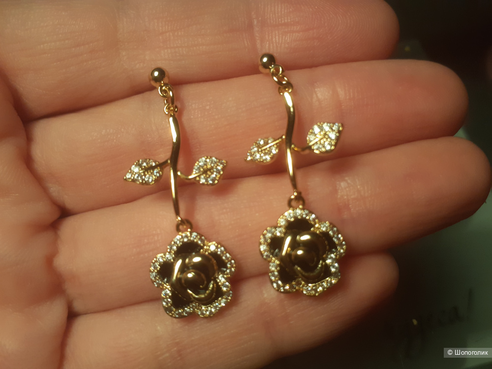 Серьги с эмалью