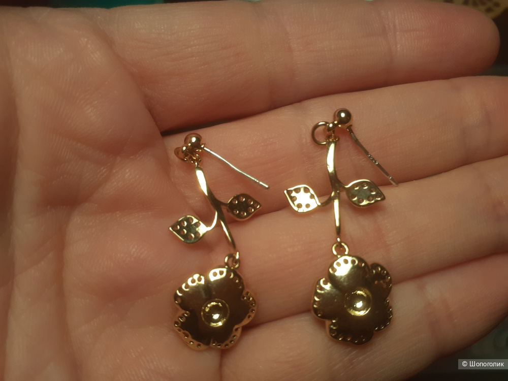 Серьги с эмалью