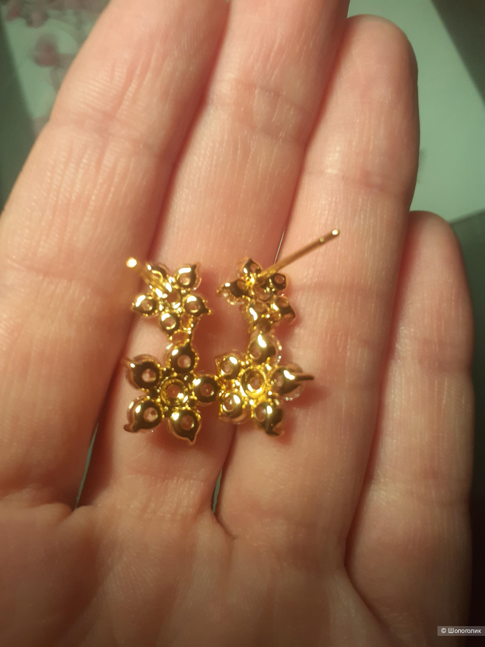 Серьги цветочки