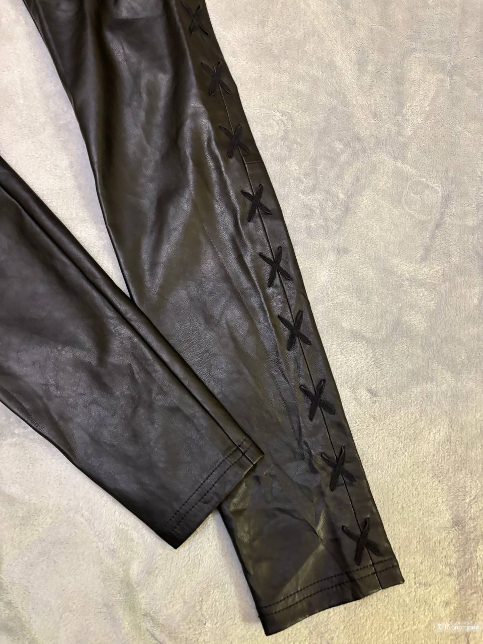 Брюки из экокожи Nik&Nik by Nikkie, размер 40/42